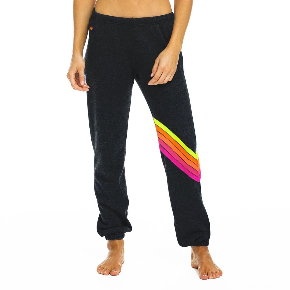 Aviator Nation Chevron Sweatpants (charcoal)